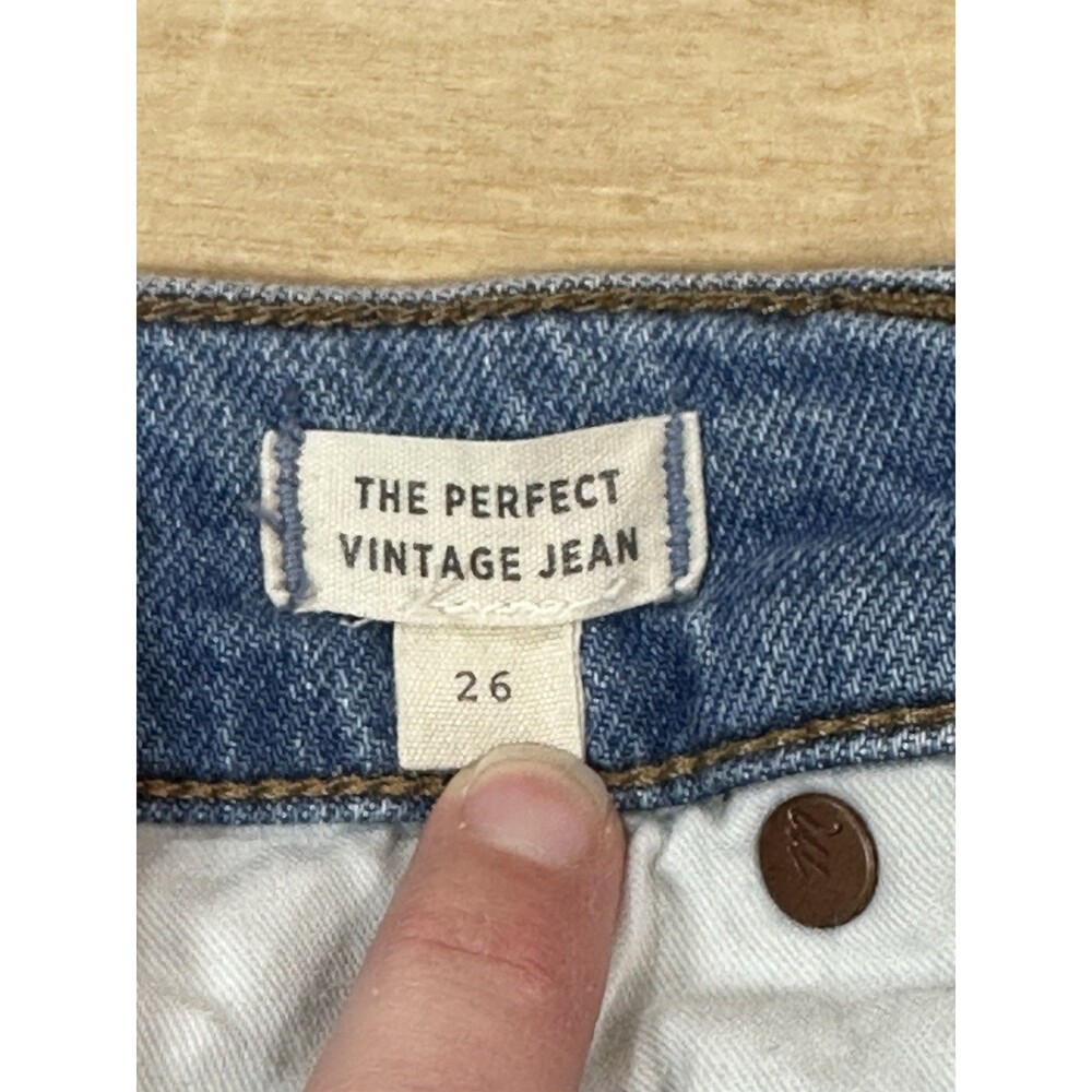 Madewell The Perfect Vintage Jean Women’s Size 26 High Rise Distressed - Picture 12 of 16